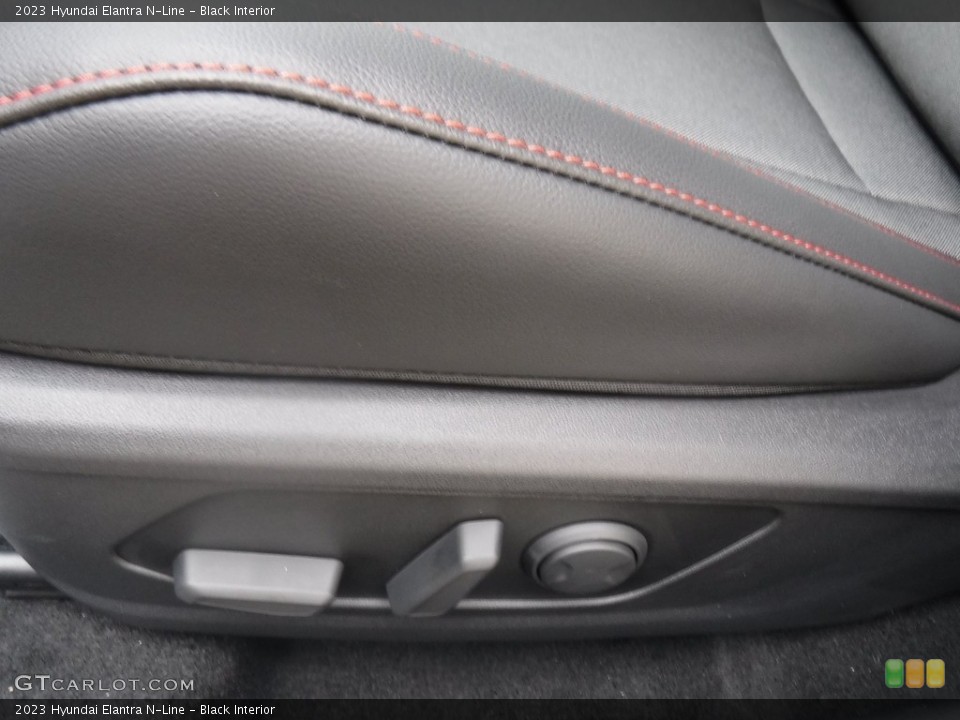 Black Interior Front Seat for the 2023 Hyundai Elantra N-Line #146601481