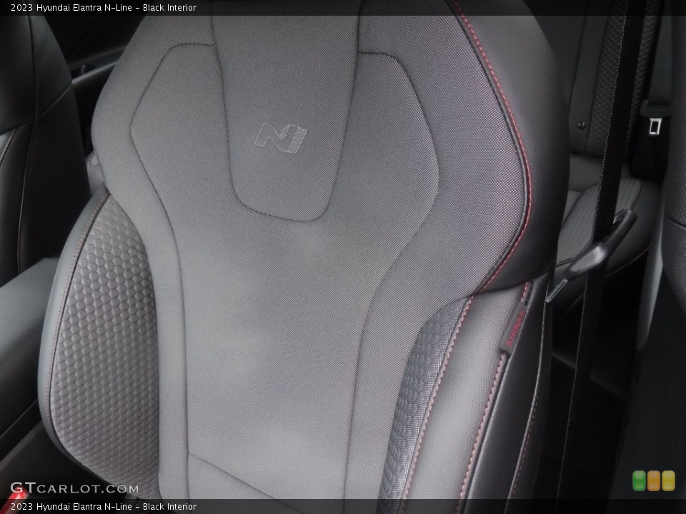 Black Interior Front Seat for the 2023 Hyundai Elantra N-Line #146601496