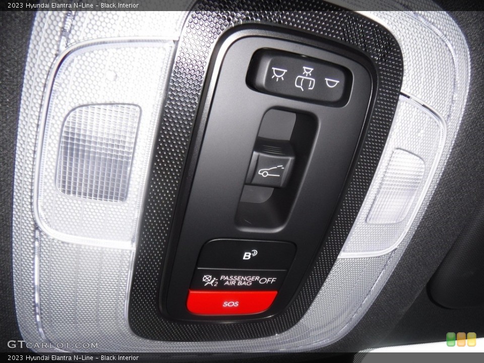 Black Interior Controls for the 2023 Hyundai Elantra N-Line #146601584