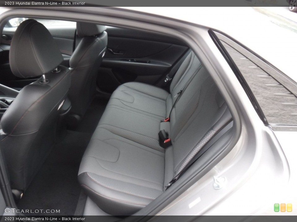 Black Interior Rear Seat for the 2023 Hyundai Elantra N-Line #146601677