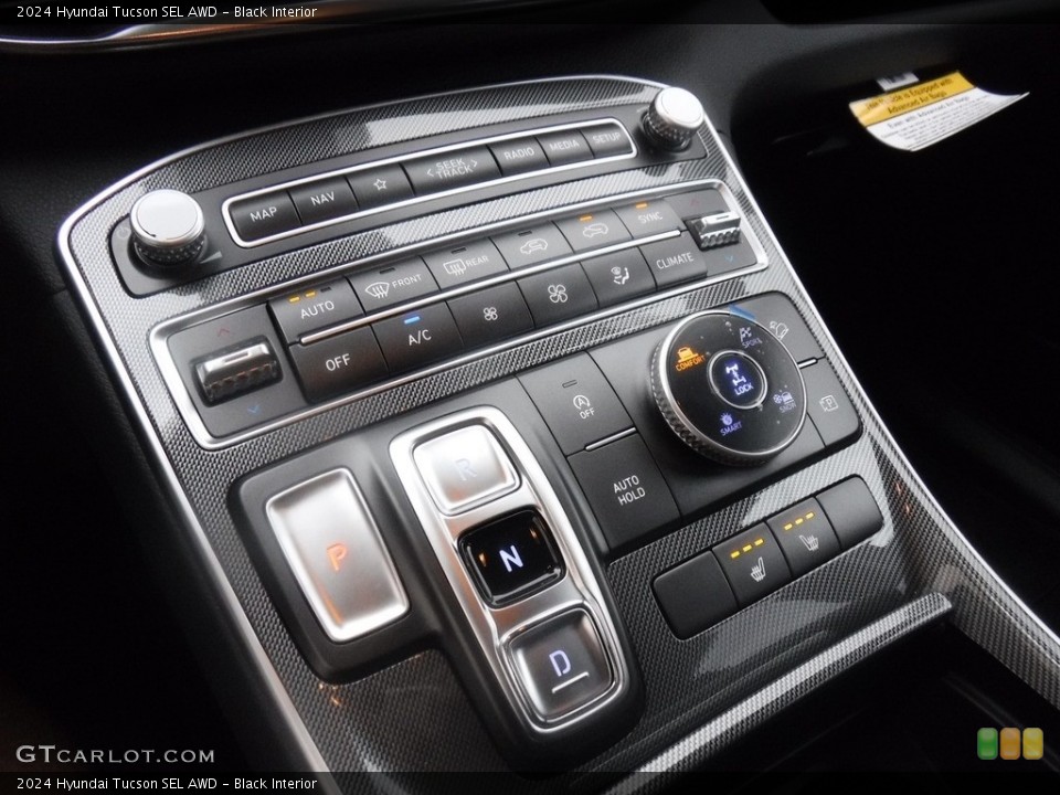 Black Interior Controls for the 2024 Hyundai Tucson SEL AWD #146602282