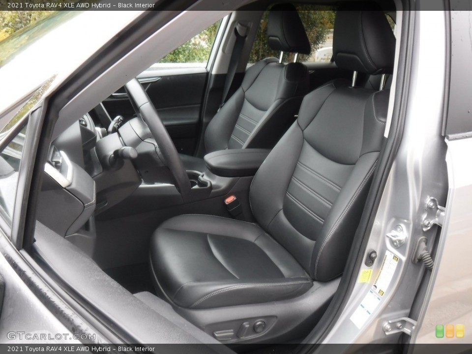 Black Interior Front Seat for the 2021 Toyota RAV4 XLE AWD Hybrid #146603014