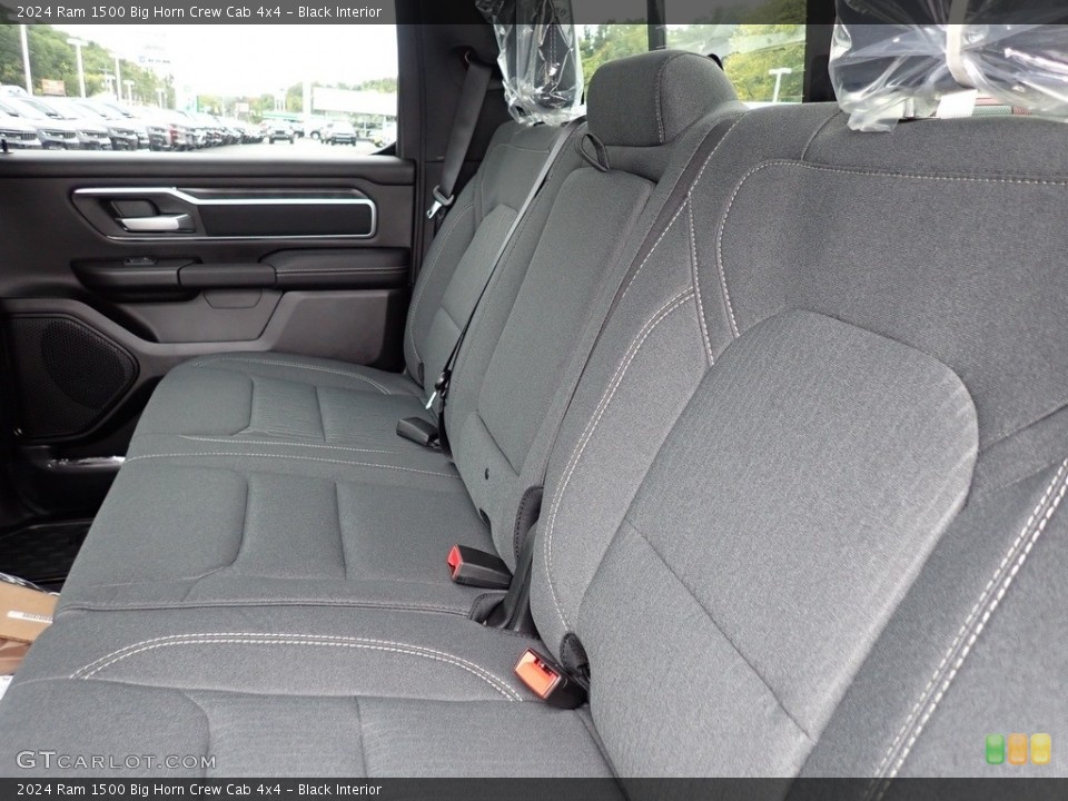 Black Interior Rear Seat for the 2024 Ram 1500 Big Horn Crew Cab 4x4 #146603018