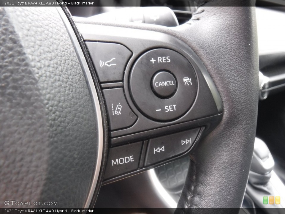 Black Interior Steering Wheel for the 2021 Toyota RAV4 XLE AWD Hybrid #146603184