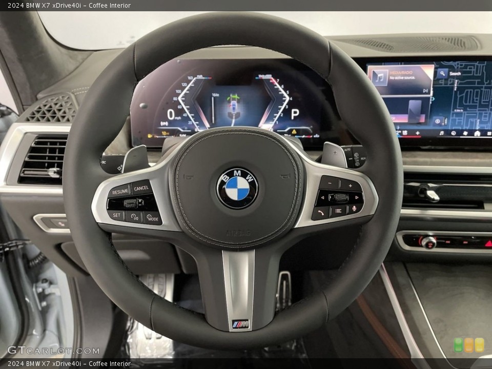 Coffee Interior Steering Wheel for the 2024 BMW X7 xDrive40i #146603293