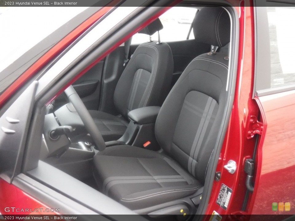 Black Interior Front Seat for the 2023 Hyundai Venue SEL #146603395
