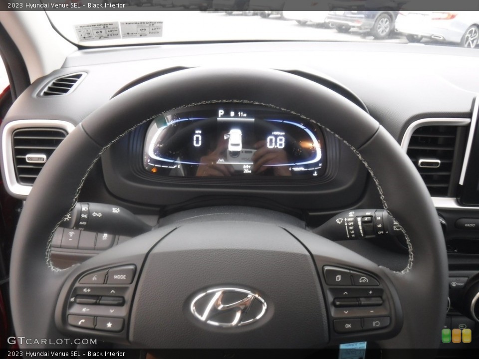 Black Interior Steering Wheel for the 2023 Hyundai Venue SEL #146603464