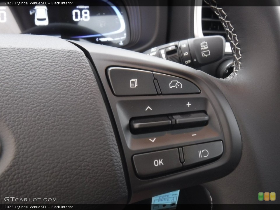 Black Interior Steering Wheel for the 2023 Hyundai Venue SEL #146603482