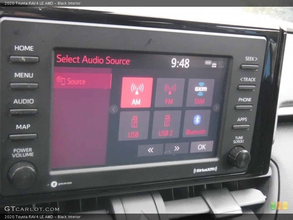 Black Interior Controls for the 2020 Toyota RAV4 LE AWD #146603503
