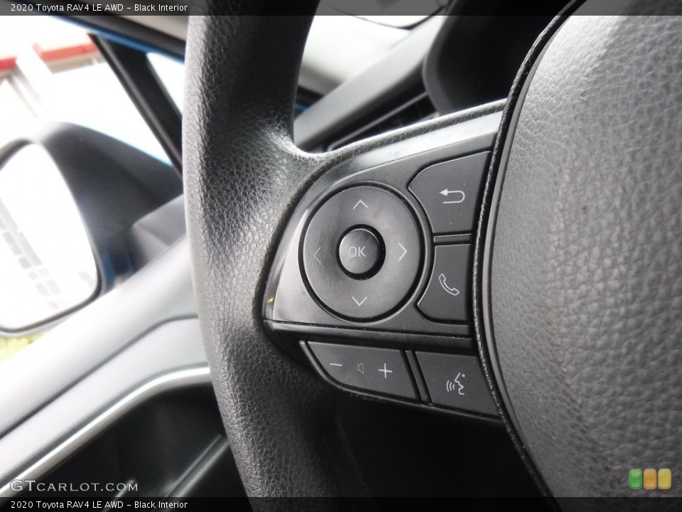 Black Interior Steering Wheel for the 2020 Toyota RAV4 LE AWD #146603567