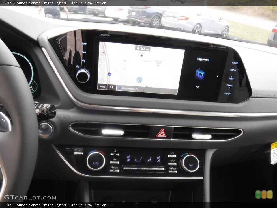 Medium Gray Interior Controls for the 2023 Hyundai Sonata Limited Hybrid #146603715