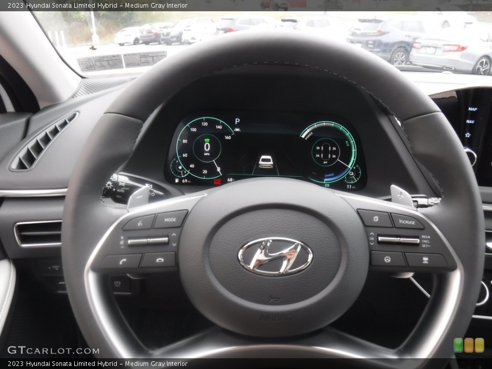 Medium Gray Interior Steering Wheel for the 2023 Hyundai Sonata Limited Hybrid #146603778