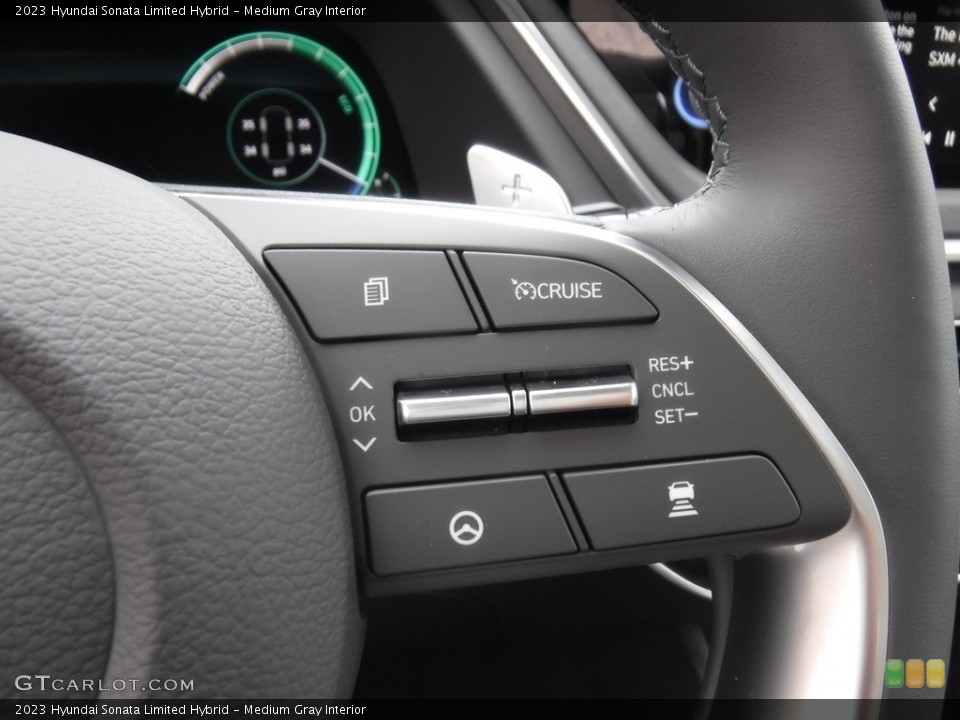 Medium Gray Interior Steering Wheel for the 2023 Hyundai Sonata Limited Hybrid #146603796