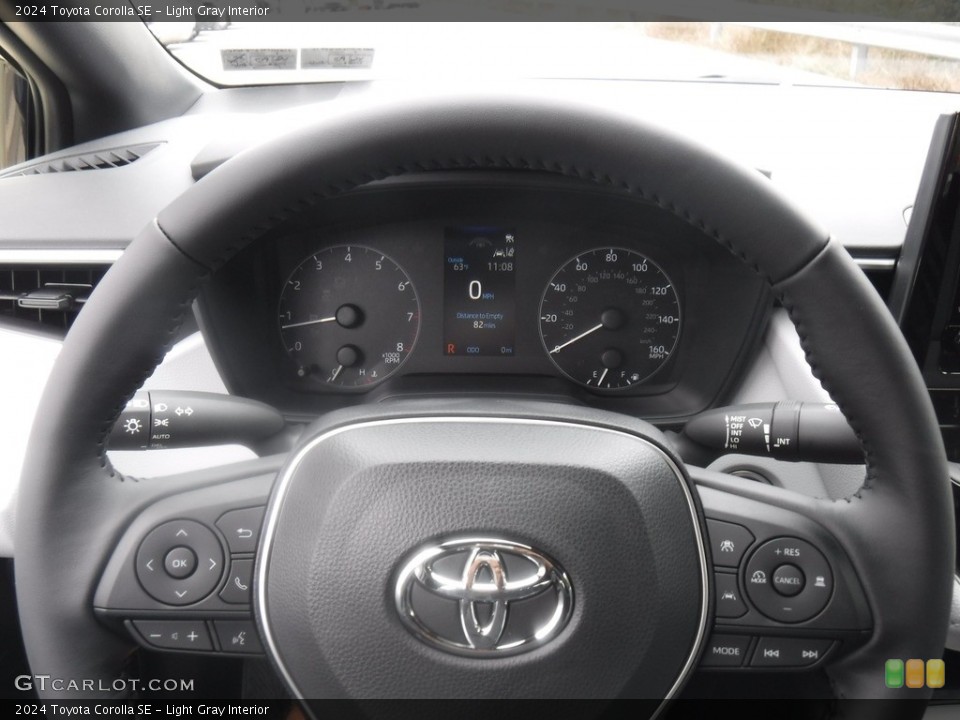 Light Gray Interior Steering Wheel for the 2024 Toyota Corolla SE #146604127