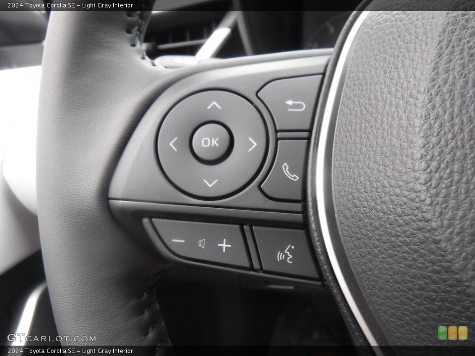 Light Gray Interior Steering Wheel for the 2024 Toyota Corolla SE #146604136