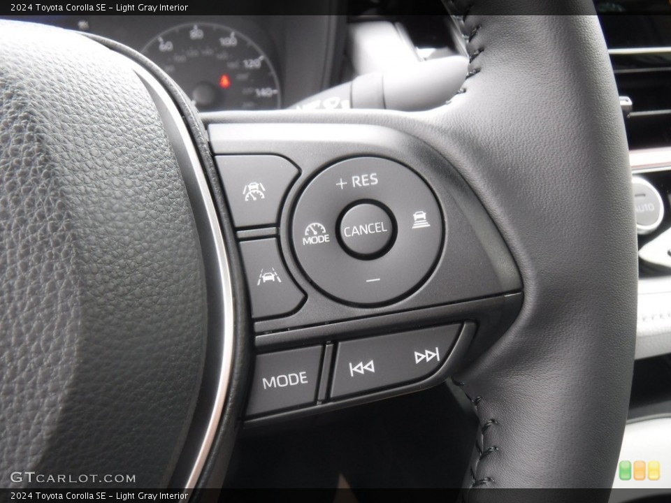 Light Gray Interior Steering Wheel for the 2024 Toyota Corolla SE #146604145