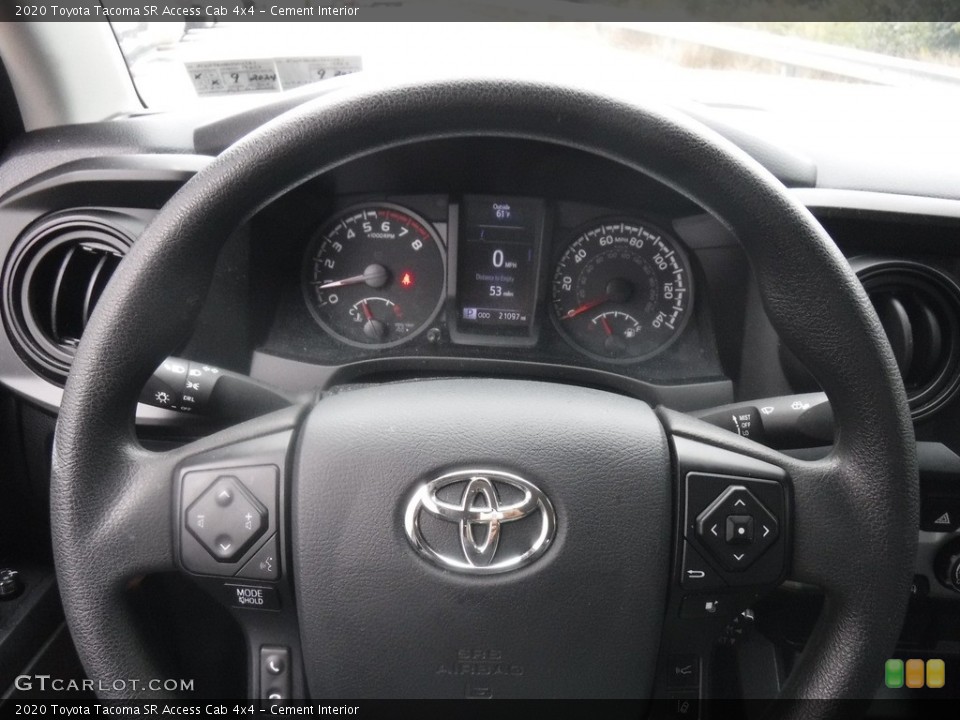 Cement Interior Steering Wheel for the 2020 Toyota Tacoma SR Access Cab 4x4 #146604211