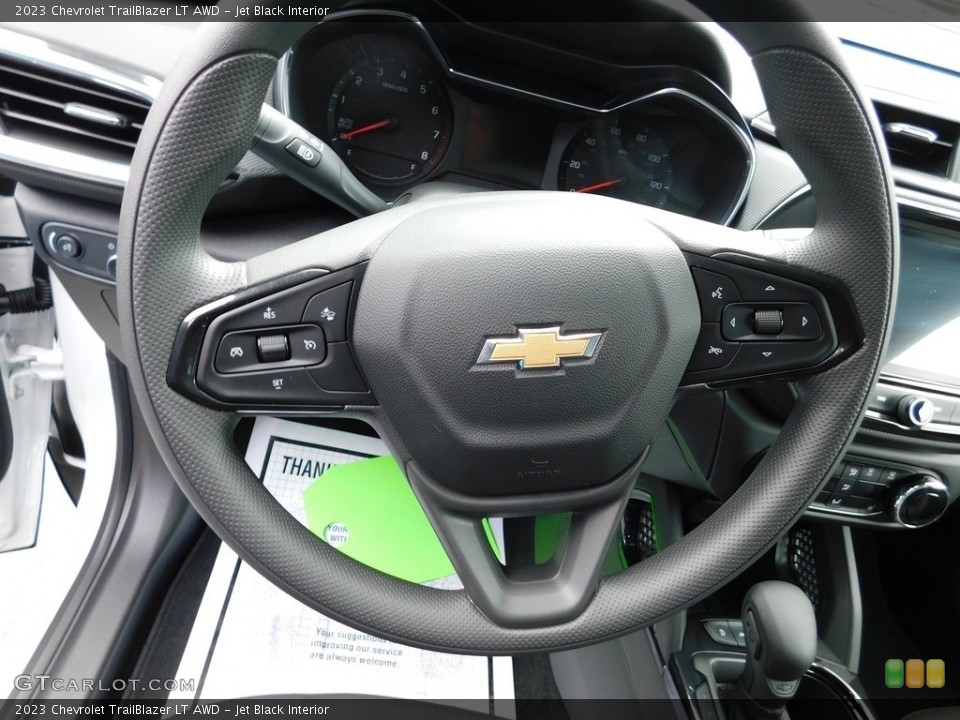 Jet Black Interior Steering Wheel for the 2023 Chevrolet TrailBlazer LT AWD #146604455