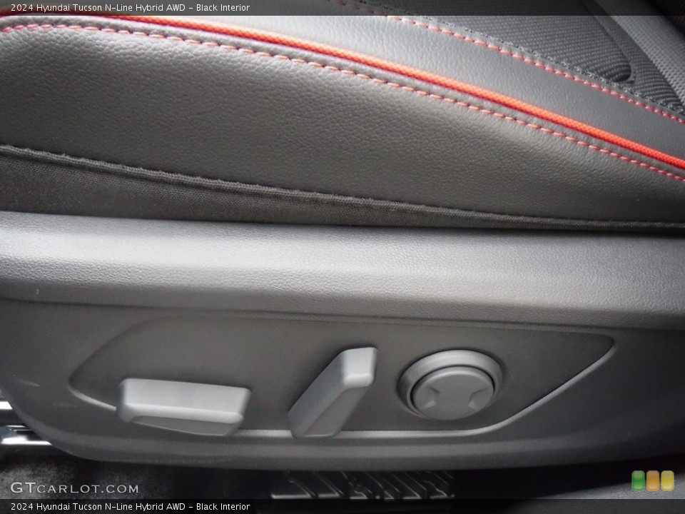 Black Interior Front Seat for the 2024 Hyundai Tucson N-Line Hybrid AWD #146604485