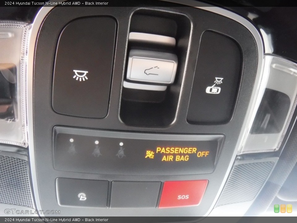 Black Interior Controls for the 2024 Hyundai Tucson N-Line Hybrid AWD #146604542