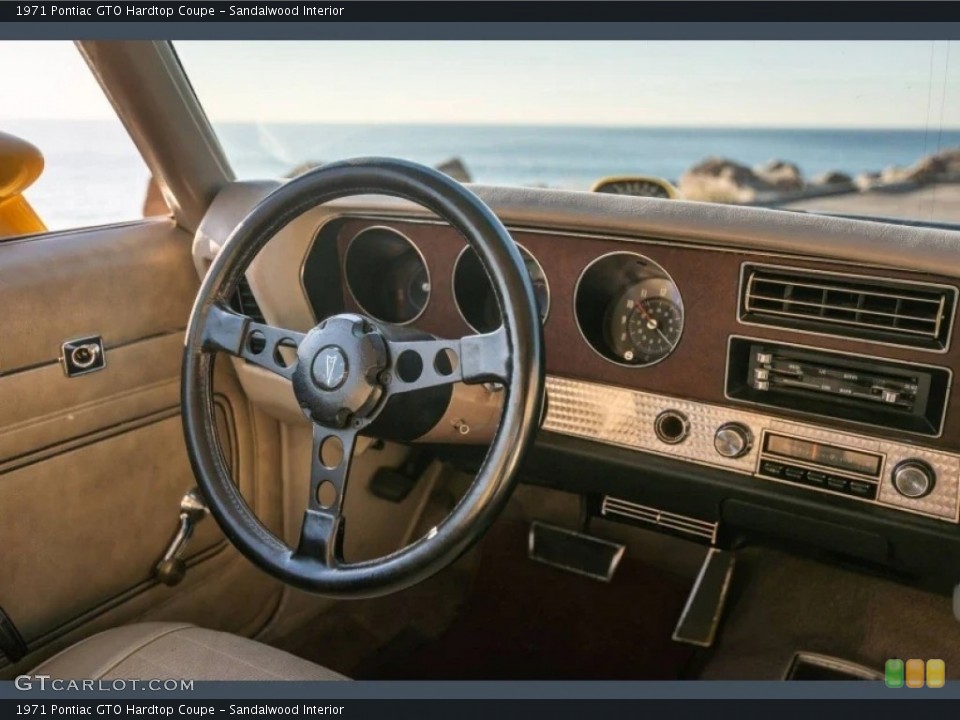 Sandalwood Interior Dashboard for the 1971 Pontiac GTO Hardtop Coupe #146606240