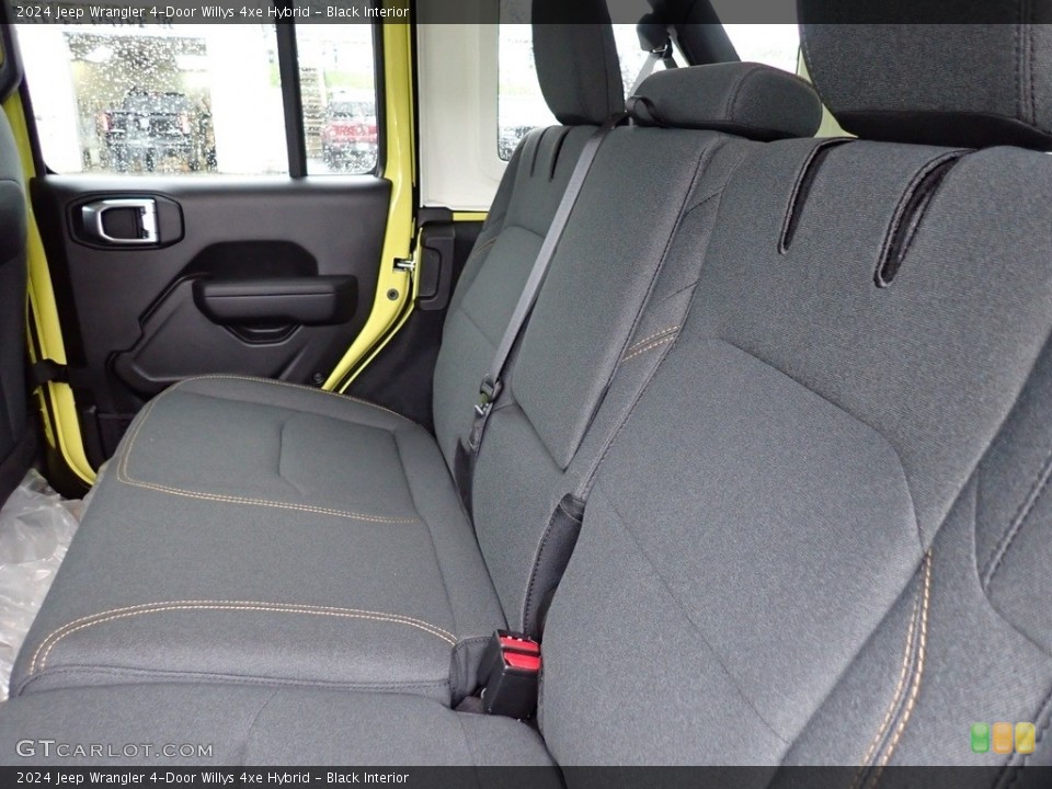 Black Interior Rear Seat for the 2024 Jeep Wrangler 4-Door Willys 4xe Hybrid #146606377