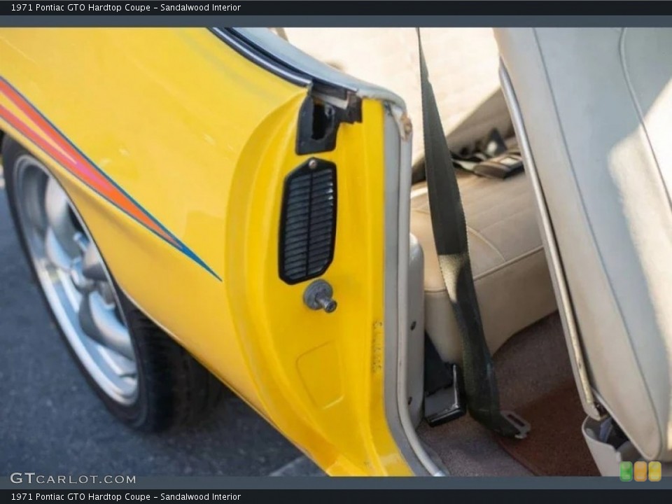 Sandalwood Interior Rear Seat for the 1971 Pontiac GTO Hardtop Coupe #146606471