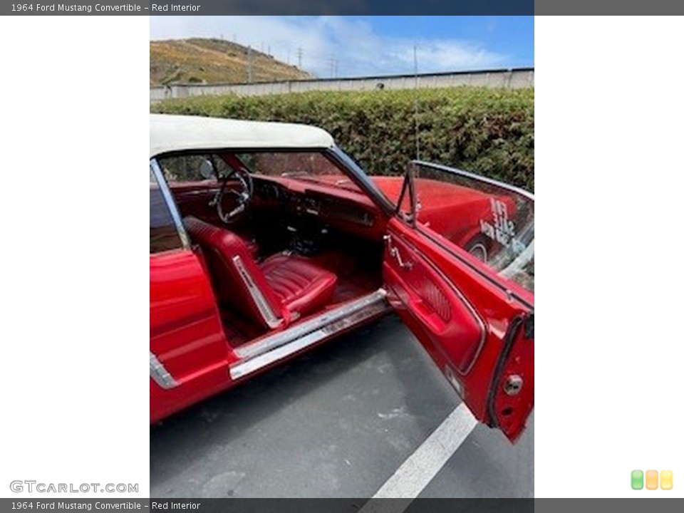 Red Interior Door Panel for the 1964 Ford Mustang Convertible #146606912