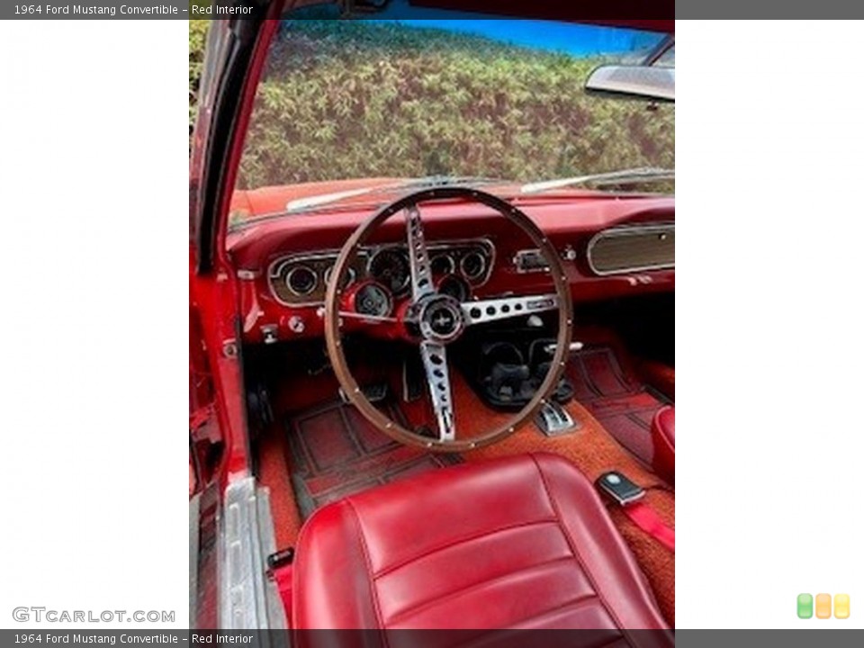 Red Interior Front Seat for the 1964 Ford Mustang Convertible #146606932