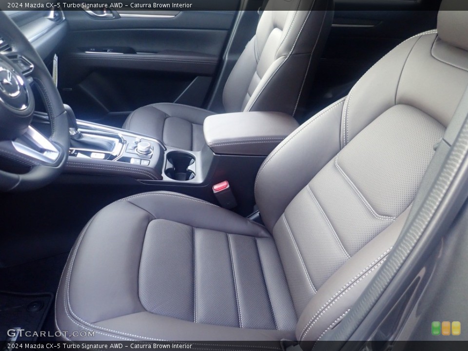 Caturra Brown Interior Front Seat for the 2024 Mazda CX-5 Turbo Signature AWD #146607119