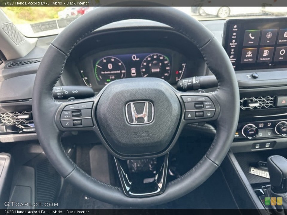 Black Interior Steering Wheel for the 2023 Honda Accord EX-L Hybrid #146607574