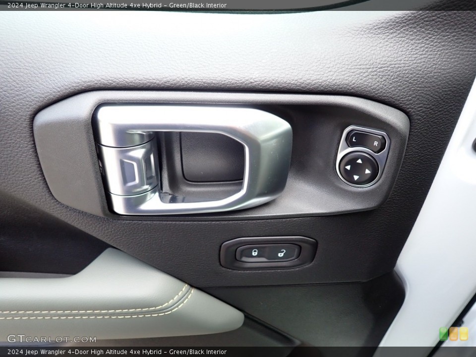 Green/Black Interior Door Panel for the 2024 Jeep Wrangler 4-Door High Altitude 4xe Hybrid #146607754