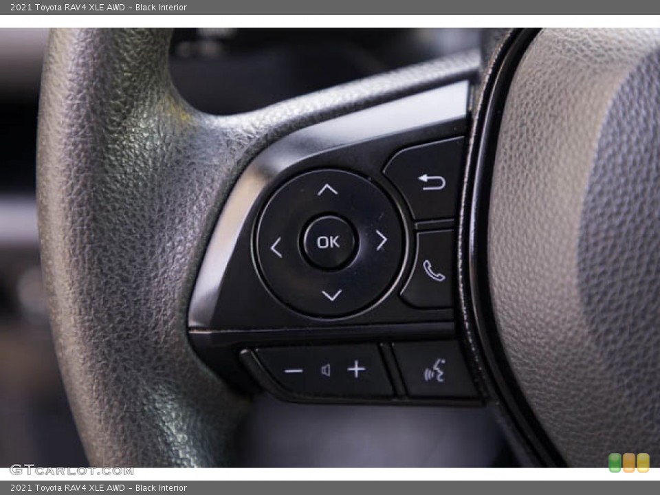 Black Interior Steering Wheel for the 2021 Toyota RAV4 XLE AWD #146607796