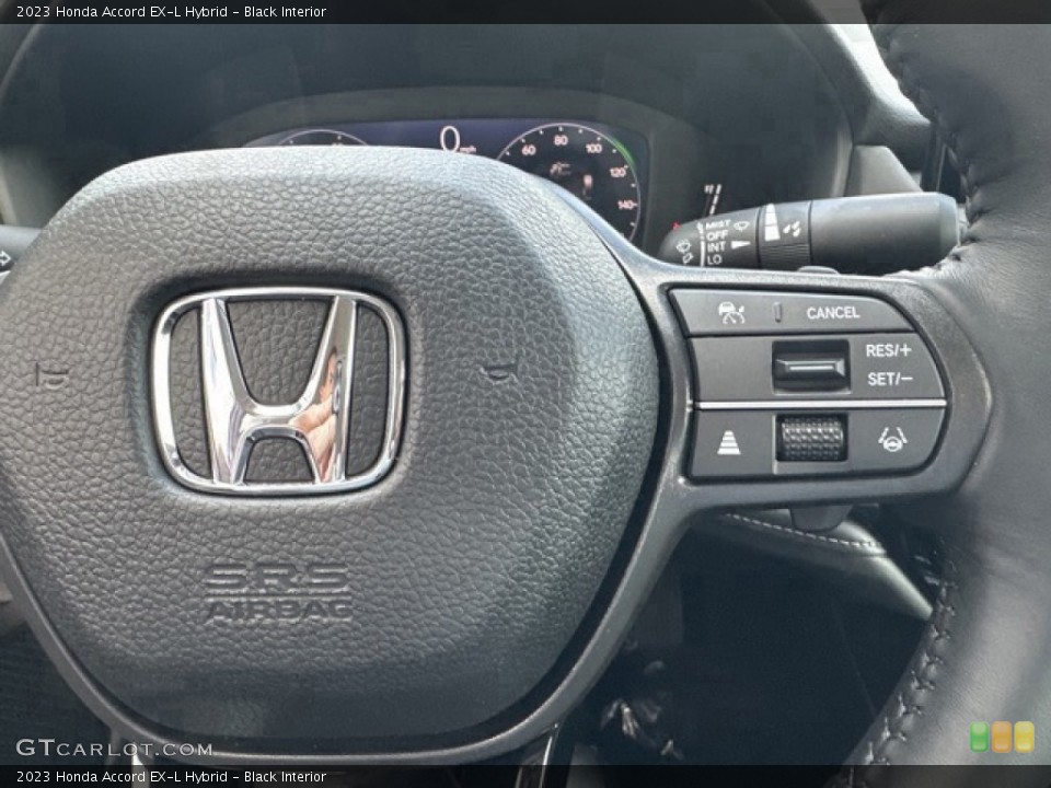 Black Interior Steering Wheel for the 2023 Honda Accord EX-L Hybrid #146607813