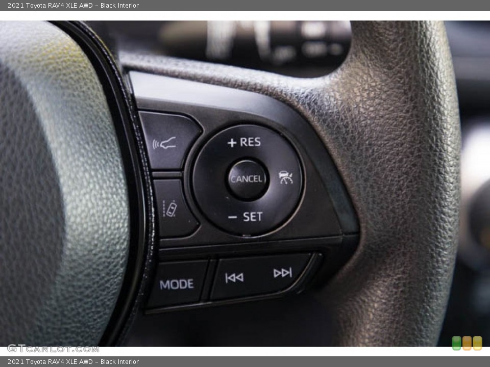 Black Interior Steering Wheel for the 2021 Toyota RAV4 XLE AWD #146607820