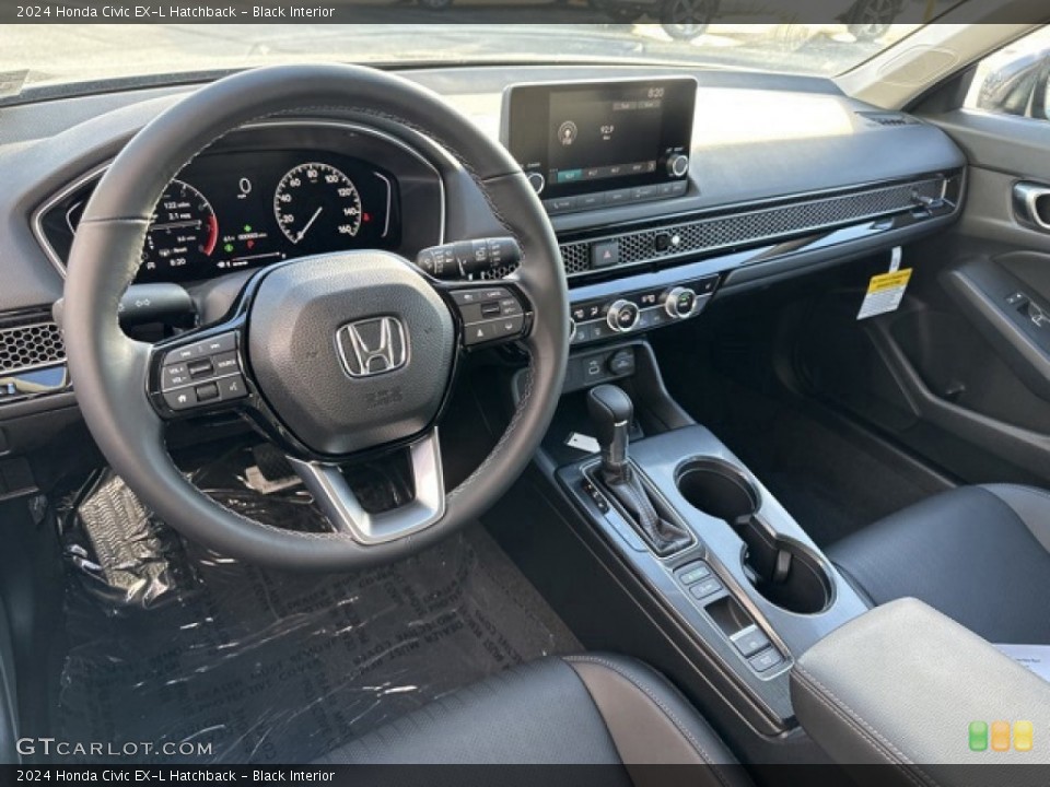 Black Interior Dashboard for the 2024 Honda Civic EX-L Hatchback #146608097