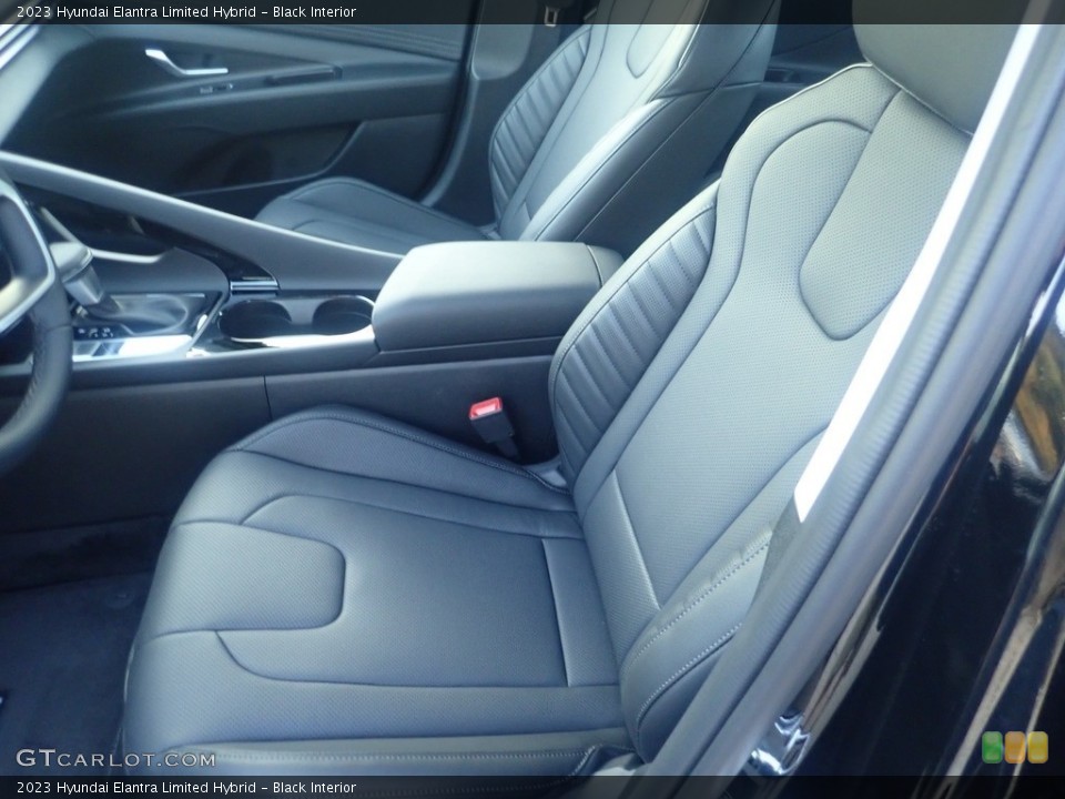 Black Interior Front Seat for the 2023 Hyundai Elantra Limited Hybrid #146608530