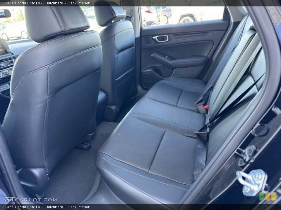 Black Interior Rear Seat for the 2024 Honda Civic EX-L Hatchback #146608572