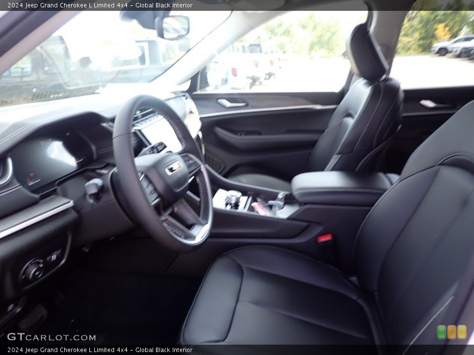Global Black Interior Front Seat for the 2024 Jeep Grand Cherokee L Limited 4x4 #146609101
