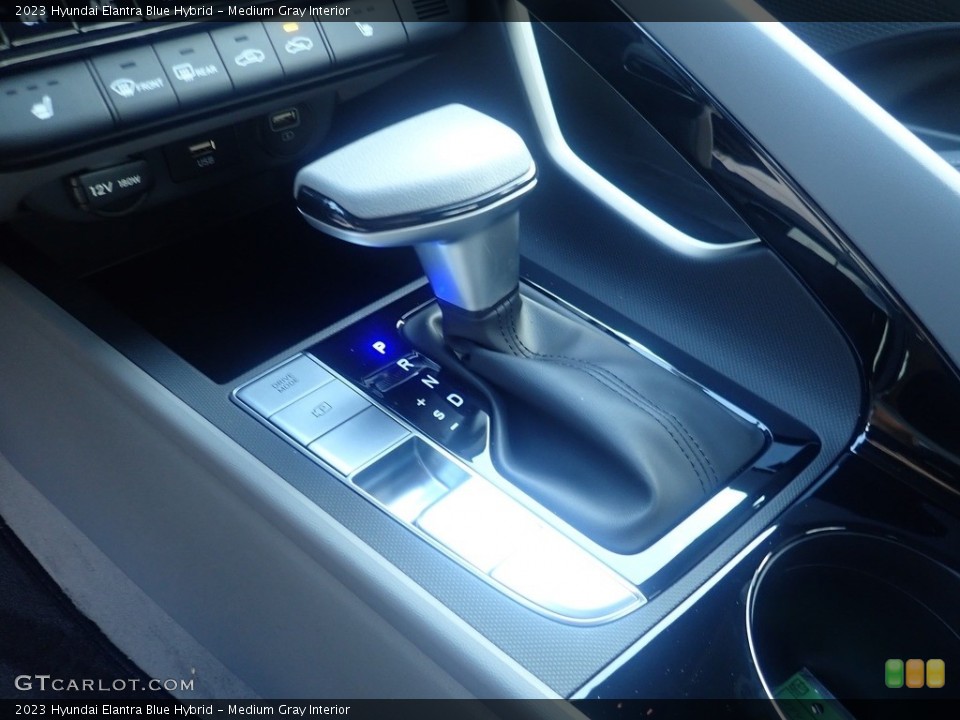 Medium Gray Interior Transmission for the 2023 Hyundai Elantra Blue Hybrid #146609943