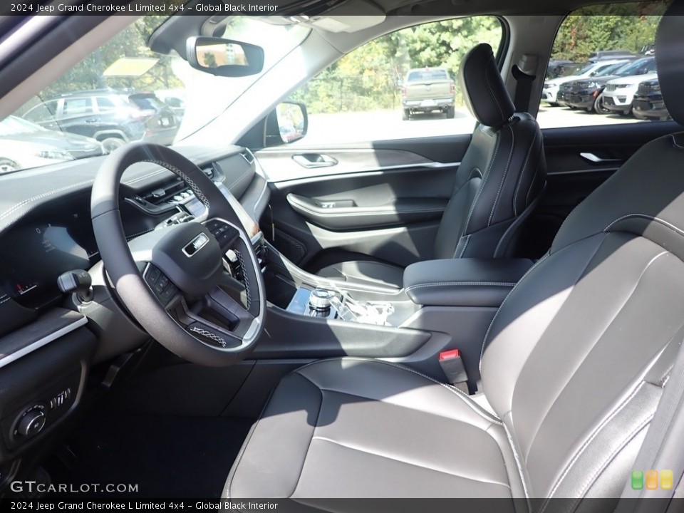 Global Black Interior Front Seat for the 2024 Jeep Grand Cherokee L Limited 4x4 #146610089