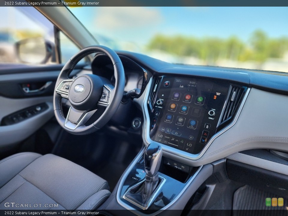 Titanium Gray Interior Dashboard for the 2022 Subaru Legacy Premium #146610106