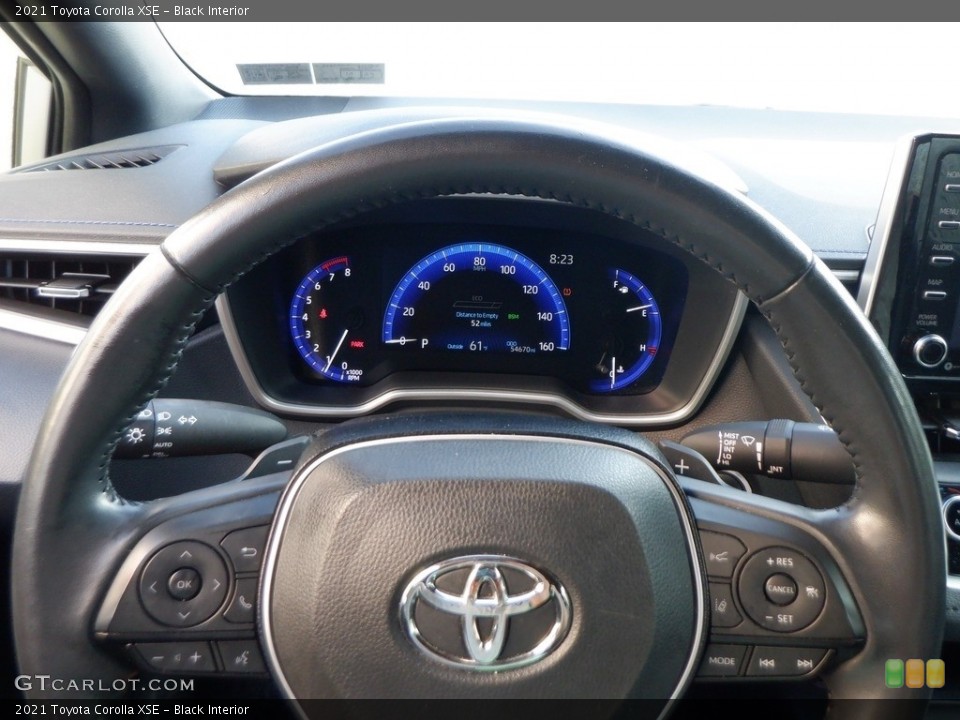 Black Interior Steering Wheel for the 2021 Toyota Corolla XSE #146610124
