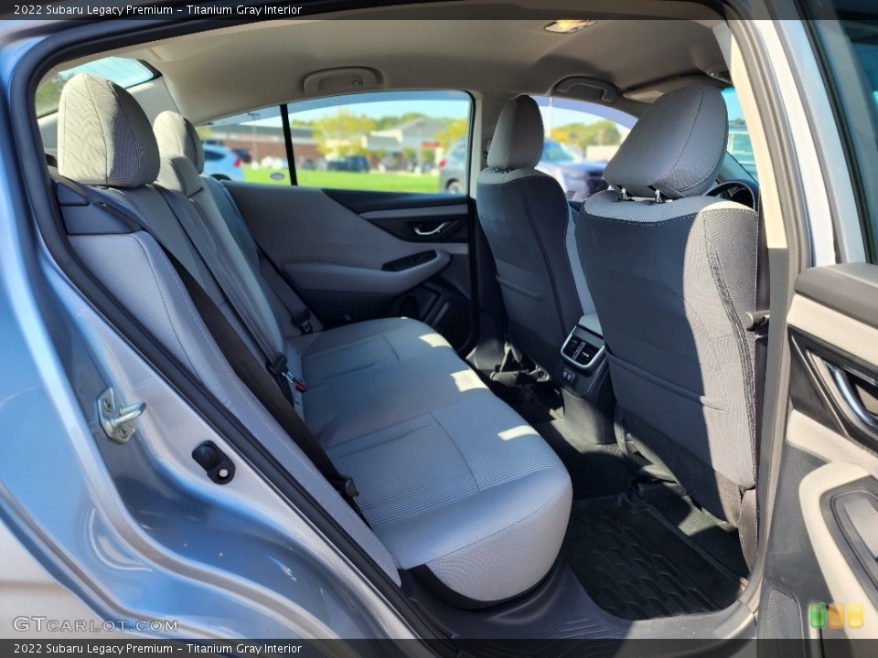 Titanium Gray Interior Rear Seat for the 2022 Subaru Legacy Premium #146610130