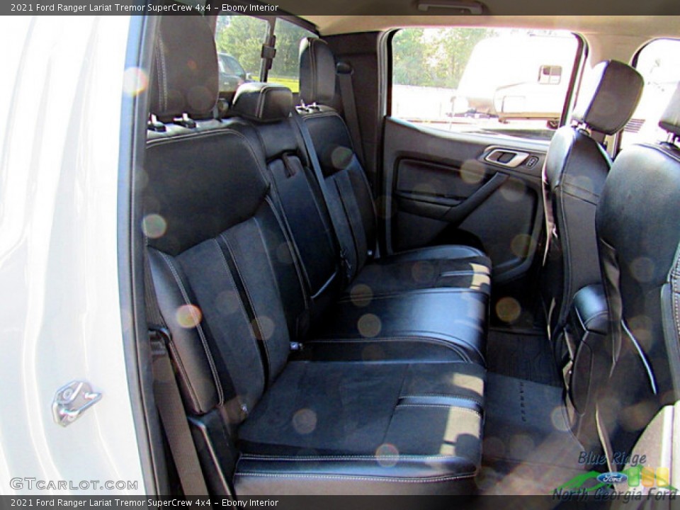 Ebony Interior Rear Seat for the 2021 Ford Ranger Lariat Tremor SuperCrew 4x4 #146610146