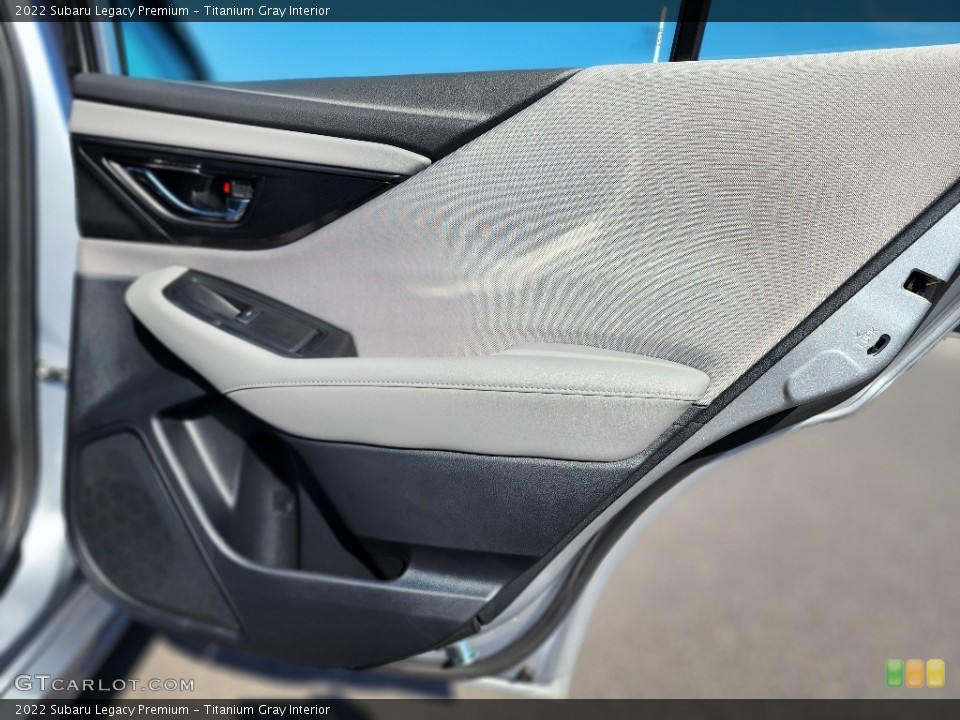 Titanium Gray Interior Door Panel for the 2022 Subaru Legacy Premium #146610154