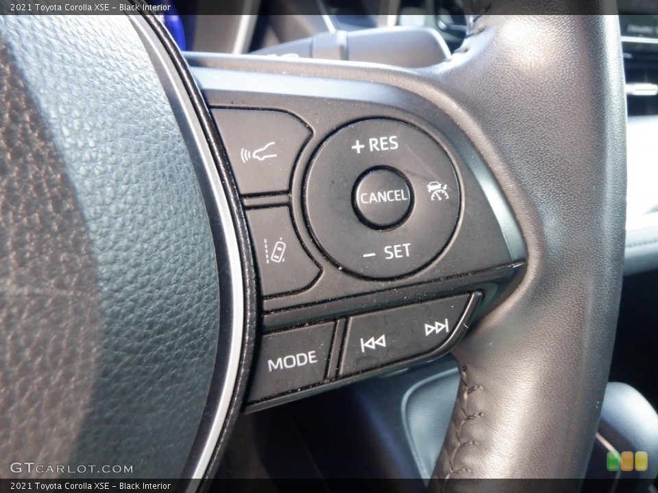 Black Interior Steering Wheel for the 2021 Toyota Corolla XSE #146610172