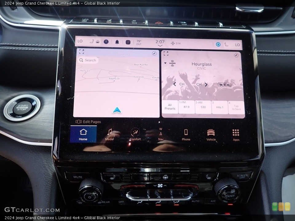 Global Black Interior Navigation for the 2024 Jeep Grand Cherokee L Limited 4x4 #146610185