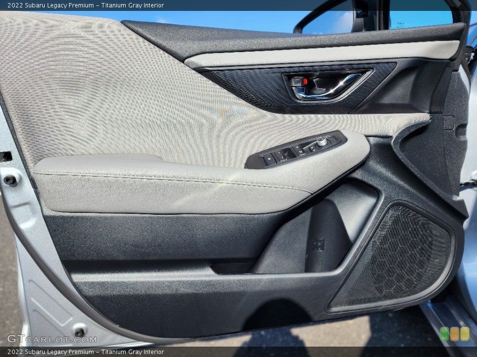Titanium Gray Interior Door Panel for the 2022 Subaru Legacy Premium #146610202