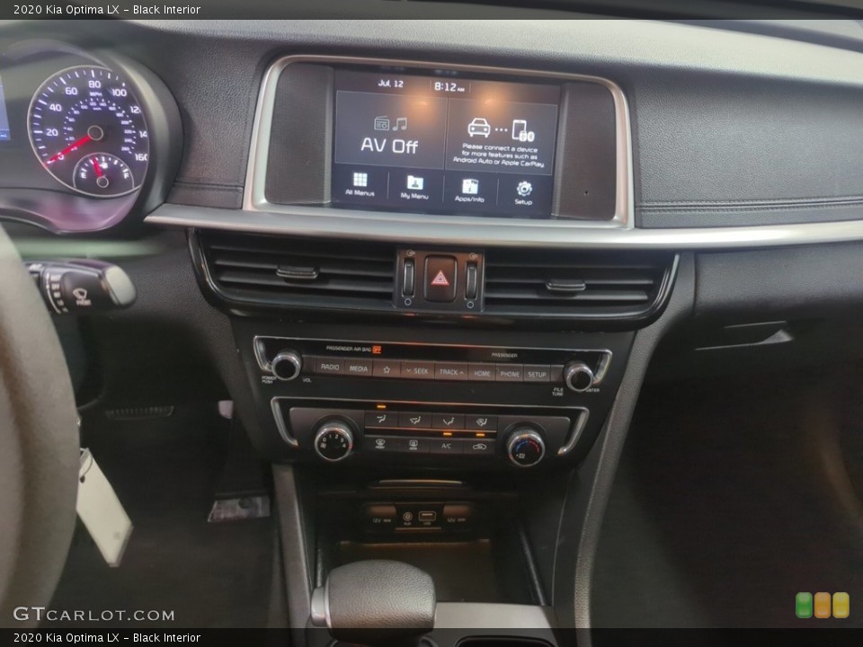 Black Interior Controls for the 2020 Kia Optima LX #146610382